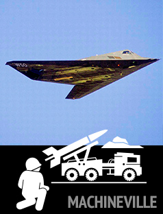 a stealth aircraft in flight with 'wso' markings faintly visible